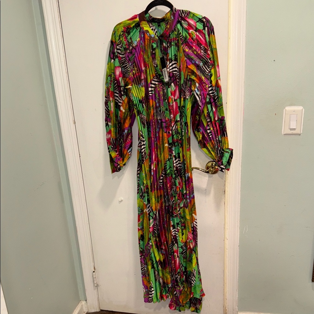 Beulah Colorful Long Sleeve Dress